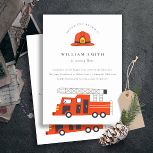 Invitación de cumpleaños de niños con motor de cam