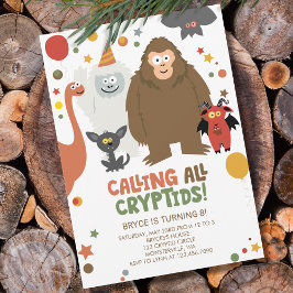 Invitación de cumpleaños de niños criptos