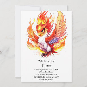 Invitación de cumpleaños de niños de Phoenix