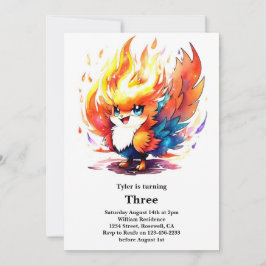 Invitación de cumpleaños de niños de Phoenix