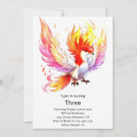 Invitación de cumpleaños de niños de Phoenix