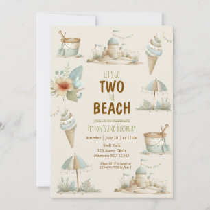 Invitación de cumpleaños de niños de verano a la p