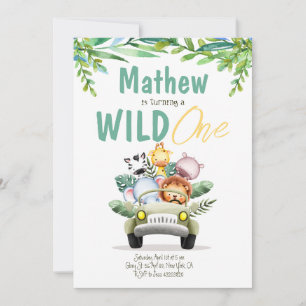 Invitación de cumpleaños de niños Fiestas Safari s