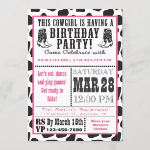 Invitación de cumpleaños de Nova Rosa