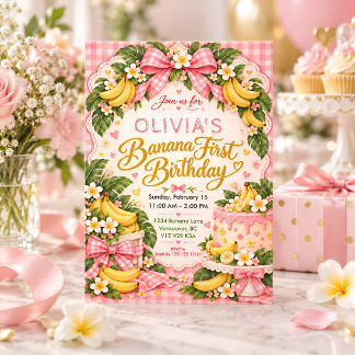 Invitación de Cumpleaños de Nuestra Pequeña Banana
