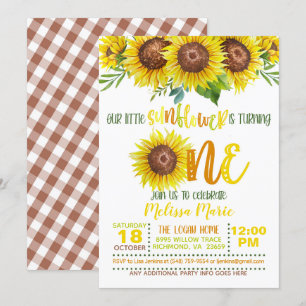 Invitación de cumpleaños de Nuestra Pequeña Giraso