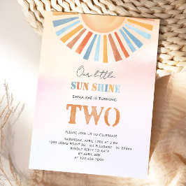 Invitación de cumpleaños de nuestra pequeña Sunshi