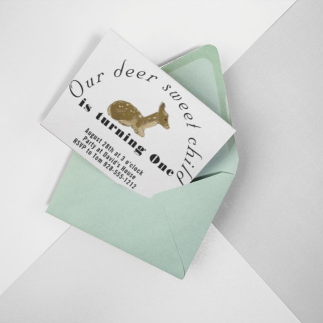 Invitación de cumpleaños de nuestro dulce hijo ven (Subido por el creador)