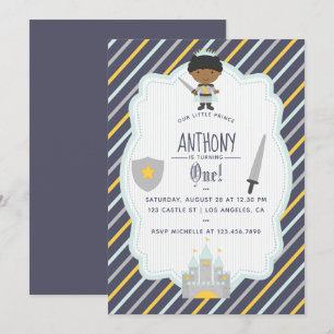 Invitación de cumpleaños de nuestro pequeño prínci