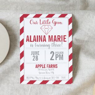 Invitación de cumpleaños de nuestro pequeño Purpur