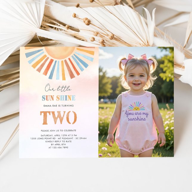 Invitación de cumpleaños de Nuestro Pequeño Sol (Subido por el creador)