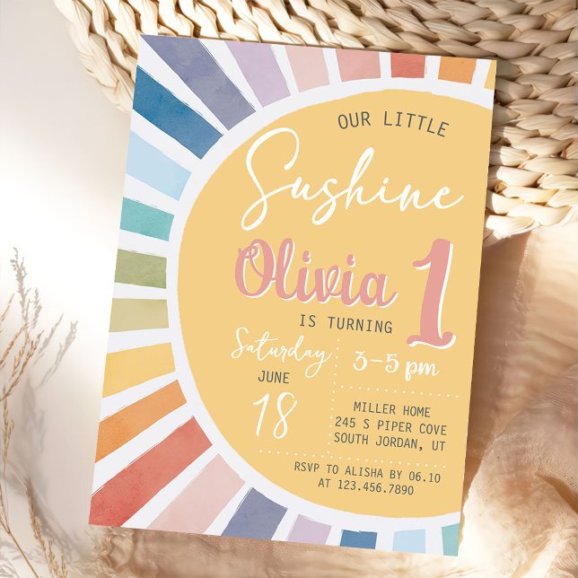 Invitación de cumpleaños de Nuestro Pequeño Sol (Subido por el creador)