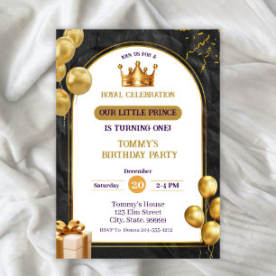 Invitación de cumpleaños de nuestros pequeños prín