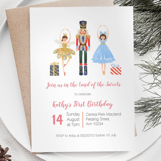 invitación de cumpleaños de NUTCRACKER (Subido por el creador)