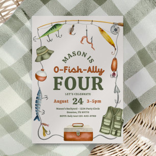 Invitación de cumpleaños de O-Fish-Ally