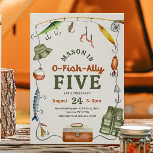 Invitación de cumpleaños de O-Fish-Ally