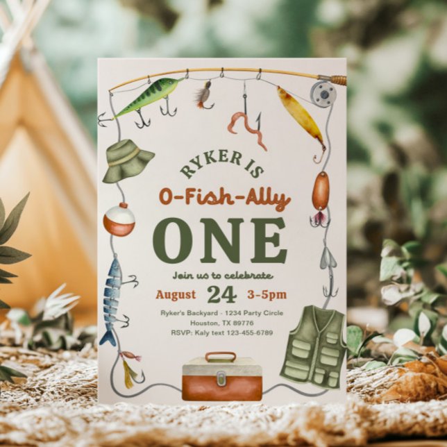 Invitación de cumpleaños de O-Fish-Ally (Subido por el creador)