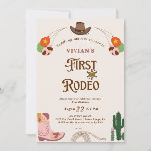 Invitación de cumpleaños de Occidente por primera 