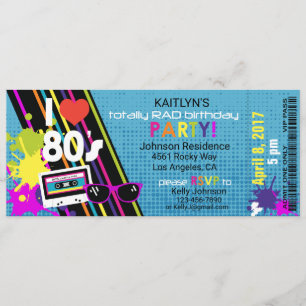 Invitación de cumpleaños de ochenta