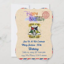 Invitación de cumpleaños de OES