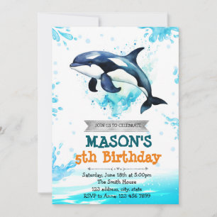 Invitación de cumpleaños de Orca
