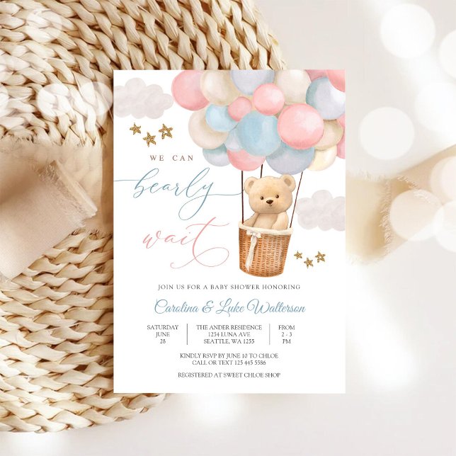 Invitación de Cumpleaños de Osito de Peluche para  (Subido por el creador)