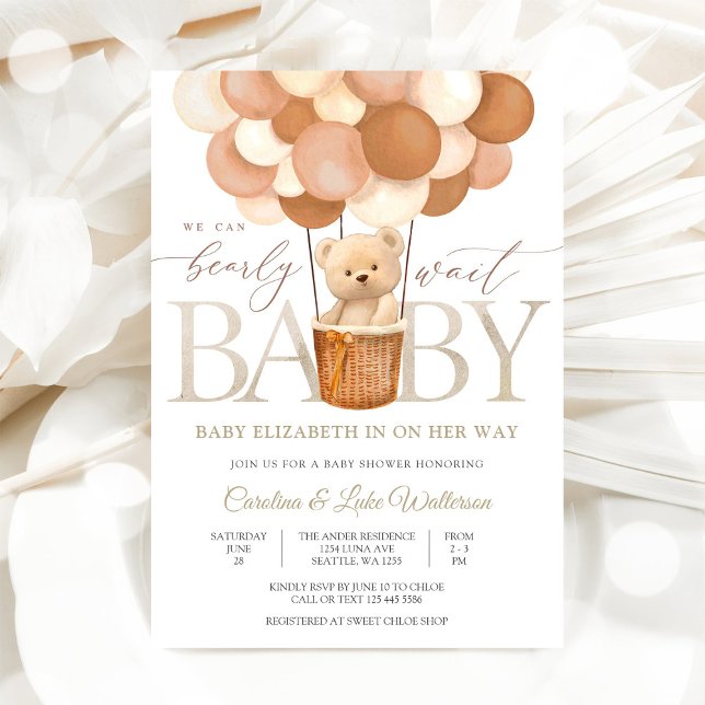Invitación de Cumpleaños de Osito de Peluche para  (Subido por el creador)