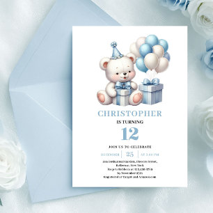 Invitación de cumpleaños de oso de peluche mágico 