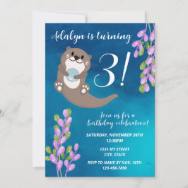 Invitación de cumpleaños de Otter