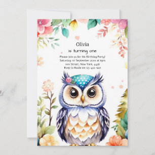 Invitación de cumpleaños de Owl