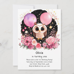 Invitación de cumpleaños de Owl
