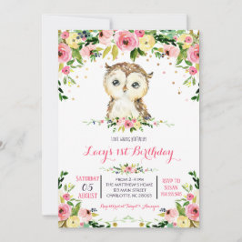 invitación de cumpleaños de owl