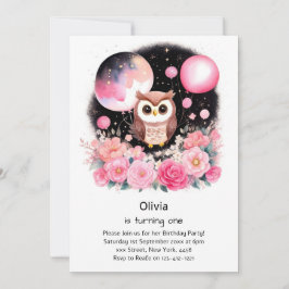 Invitación de cumpleaños de Owl