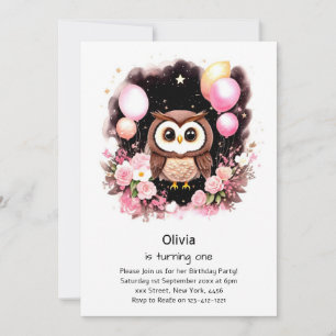 Invitación de cumpleaños de Owl