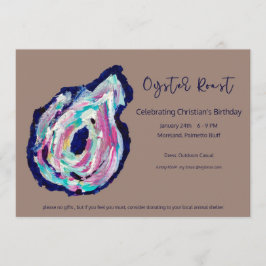 Invitación de cumpleaños de Oyster Roast