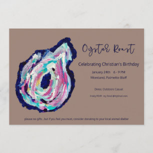 Invitación de cumpleaños de Oyster Roast