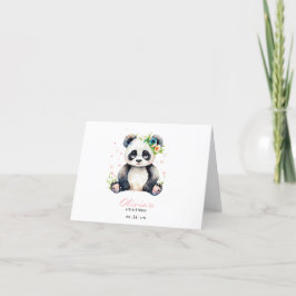 Invitación de cumpleaños de Panda, cumpleaños de C