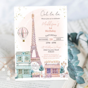 Invitación de cumpleaños de París