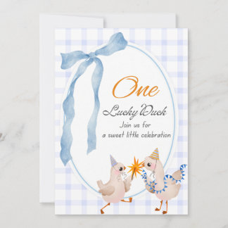 Invitación de cumpleaños de pato