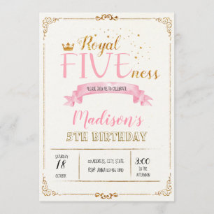 Invitación de cumpleaños de perdón real