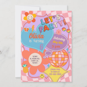Invitación de cumpleaños de perrito entre adolesce