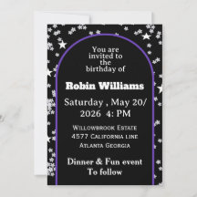 Invitación de cumpleaños de personalizable | Fiest
