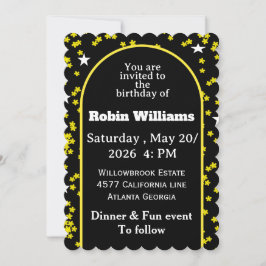 Invitación de cumpleaños de personalizable | Fiest