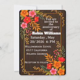 Invitación de cumpleaños de personalizable para ad