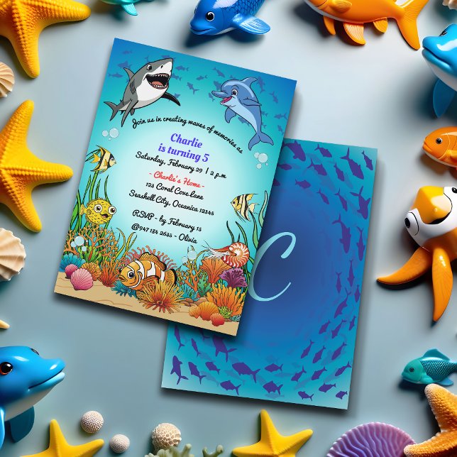 Invitación de cumpleaños de personalizado Bajo el  (Subido por el creador)