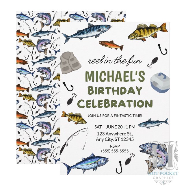 Invitación de Cumpleaños de Pesca (Subido por el creador)