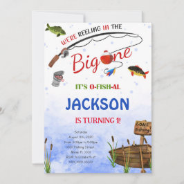 Invitación de cumpleaños de pesca editable