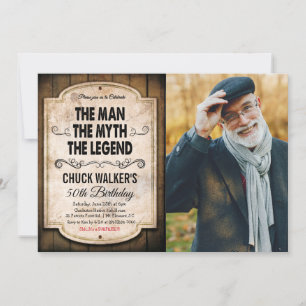 Invitación de cumpleaños de pesca para hombre de c