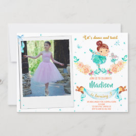 Invitación de cumpleaños de Photo Ballerina Invita