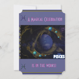 Invitación de cumpleaños de Pisces